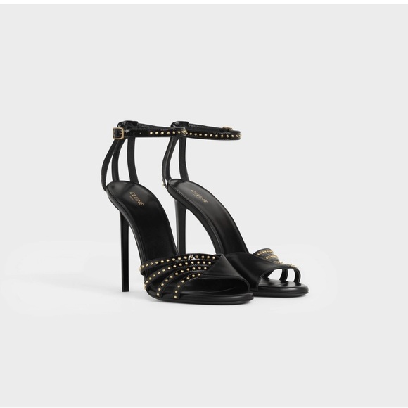 Celine Sharp Sandal in Calfskin / Patent Calfskin - Picture 1 of 10
